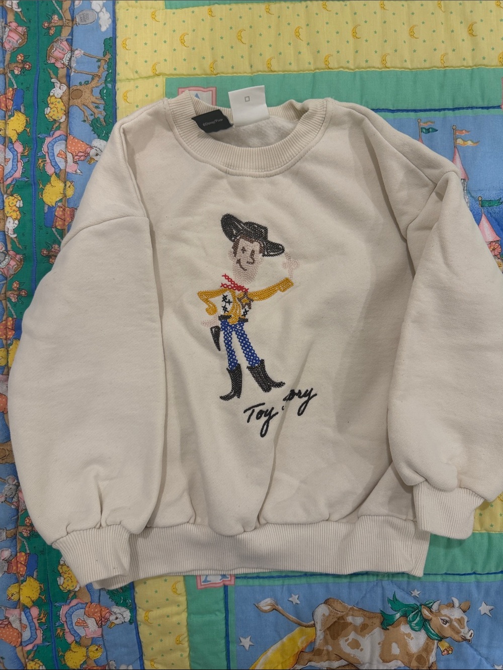 Woody Toy Story Graphic Sweatshirt - Cream used